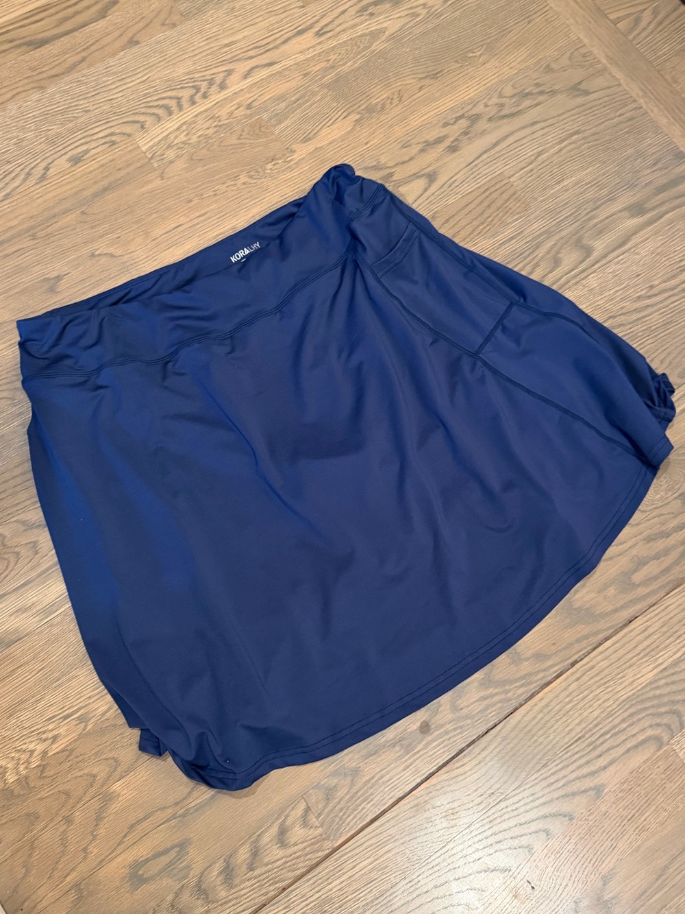 Women's navy A-Line Skirt Skort